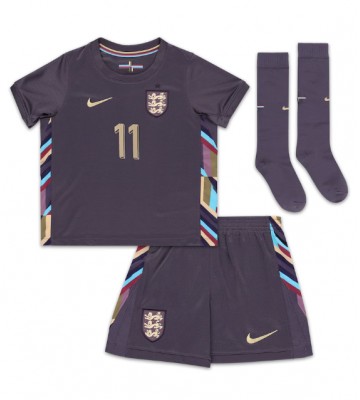 England Phil Foden #11 Udebanetrøje Børn EM 2024 Kortærmet (+ Korte bukser)